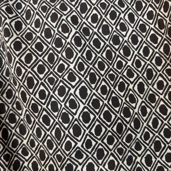 Lands' End Brown Patterned Cropped Pull On Relaxed Pants Women's Size 14 P - Picture 6 of 7